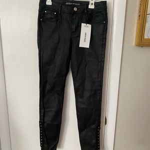 Zara Jeans Nwt Zara Jeans Super Skinny Coated Black Size 4 Trafaluc